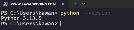 versi python
